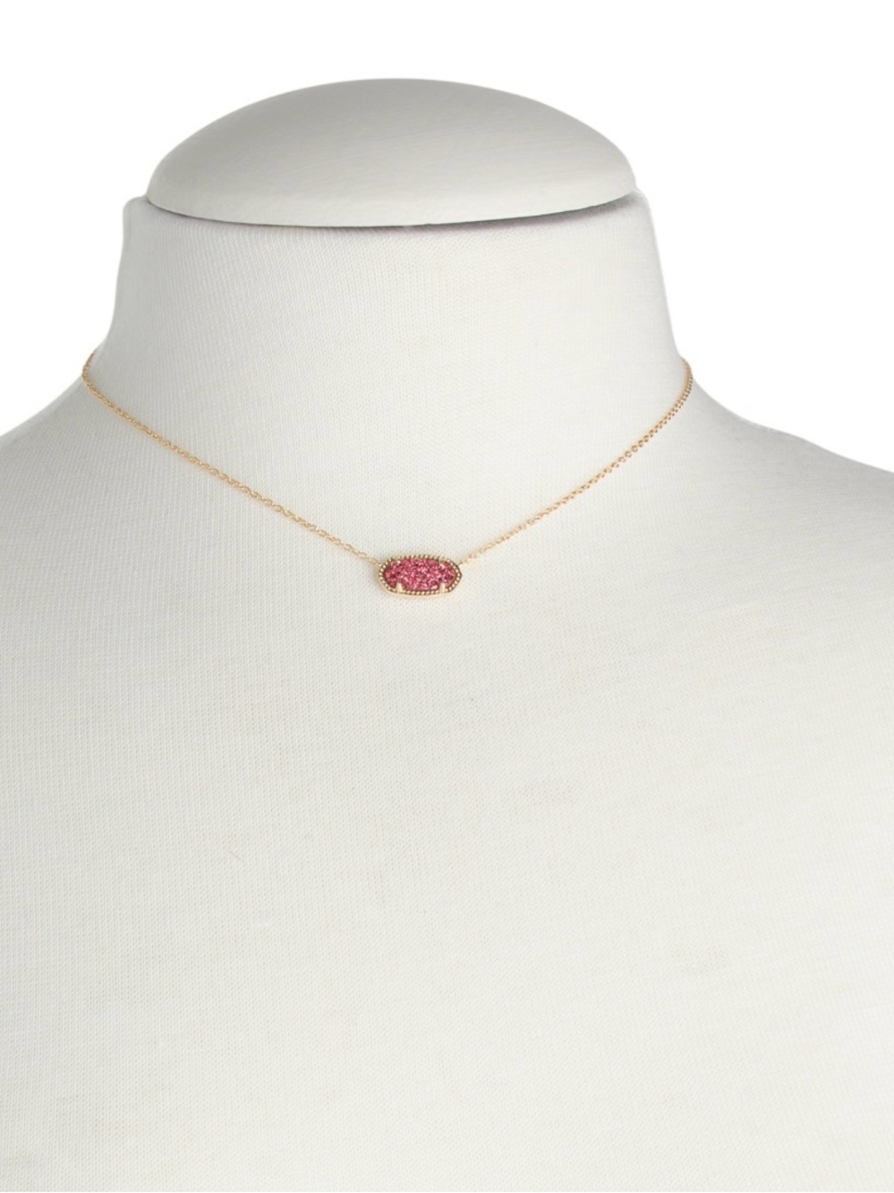 NWT KENDRA SCOTT gold elisa raspberry drusy necklace